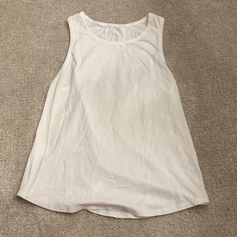 Lululemon Athletica White Tank Top